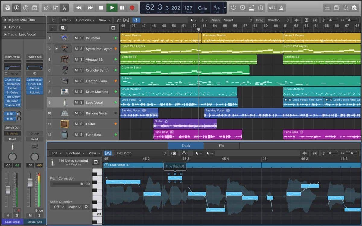 Logic, a DAW developed by Apple