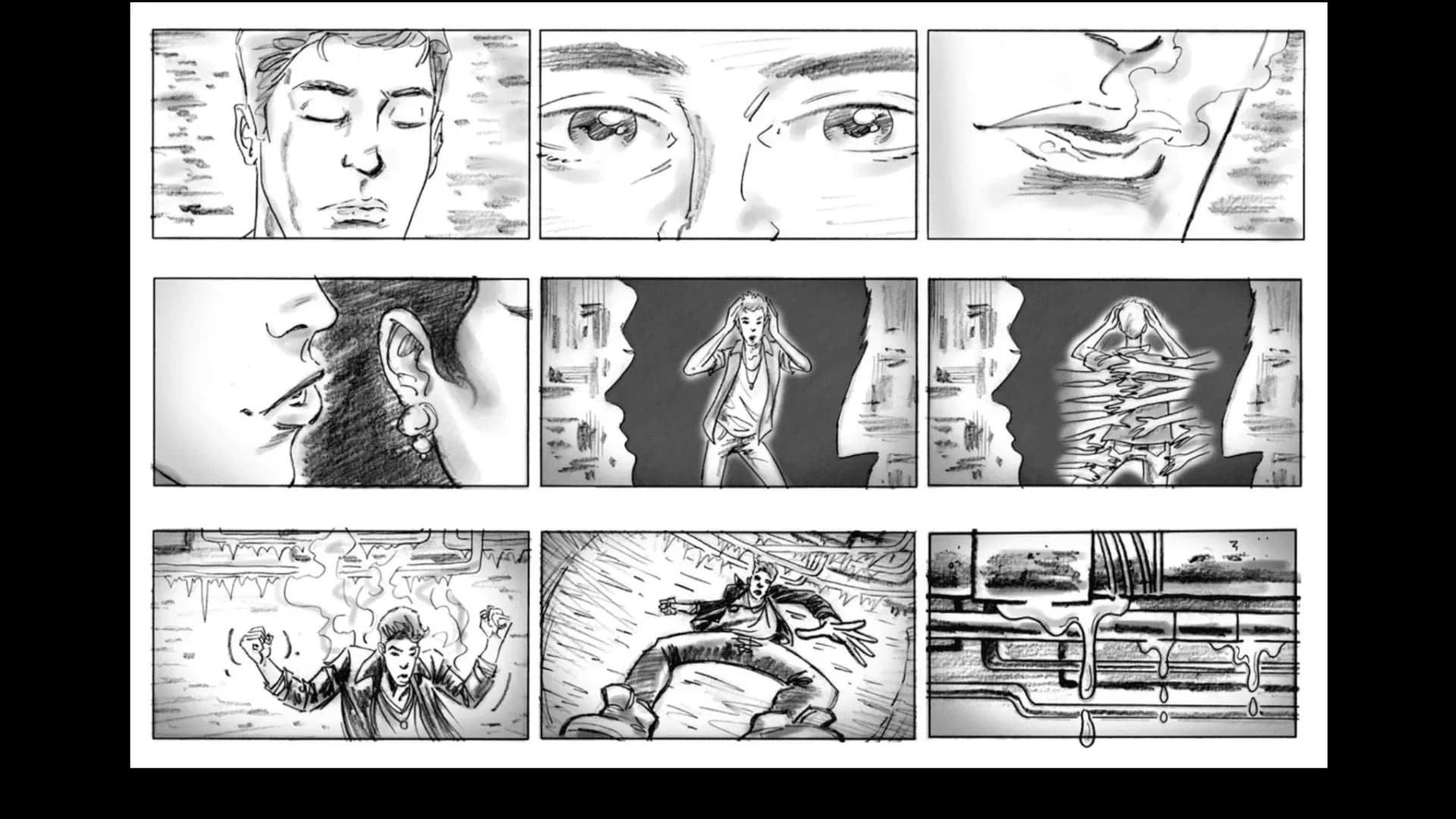 Sketch of a storyboard