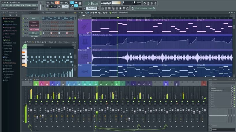 Fruity Loops, a beginner-friendly DAW