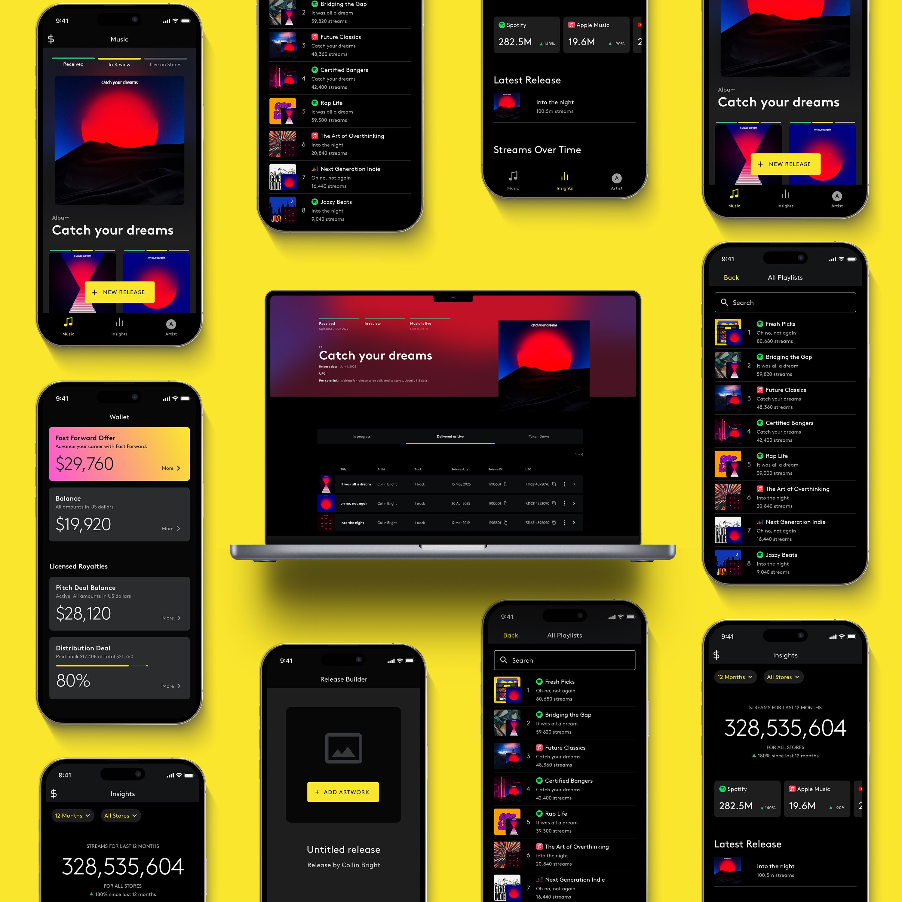 Image showing the interface of the Amuse app and web