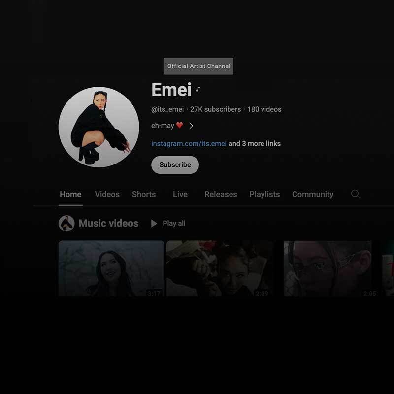 Singer Emei's YouTube Official Artist Channel